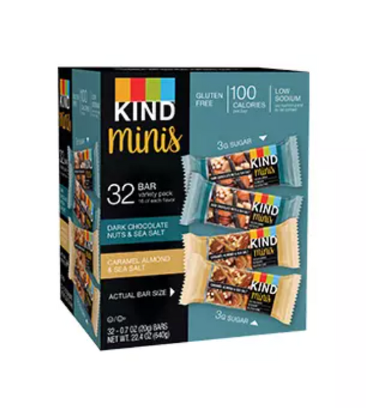 Kind Mini Bars Variety Pack - 32ct