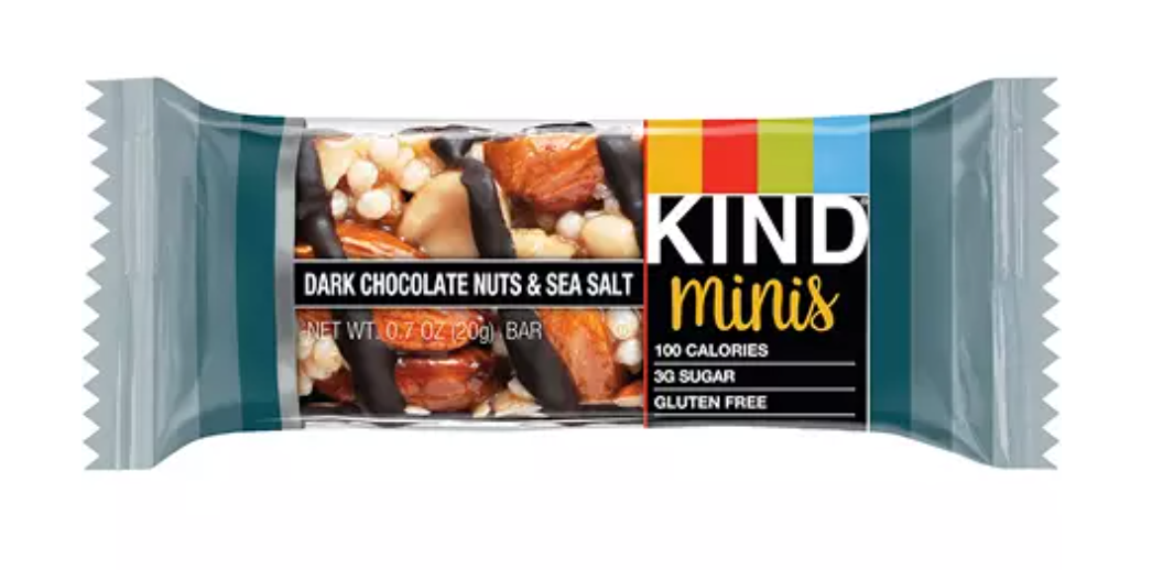 Dark Chocolate Nuts & Sea Salt Minis bars