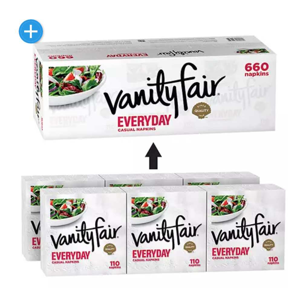 Vanity Fair Everyday Napkins - 660ct