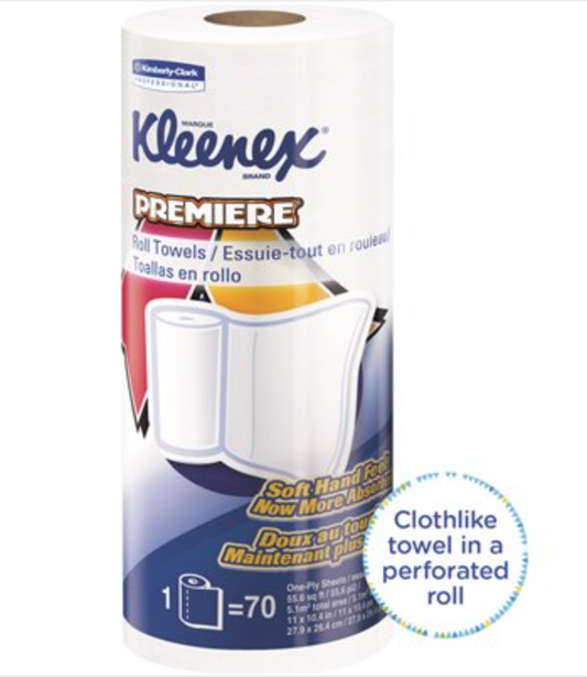 Kleenex Cloth-Like Perforated Paper Towels Roll