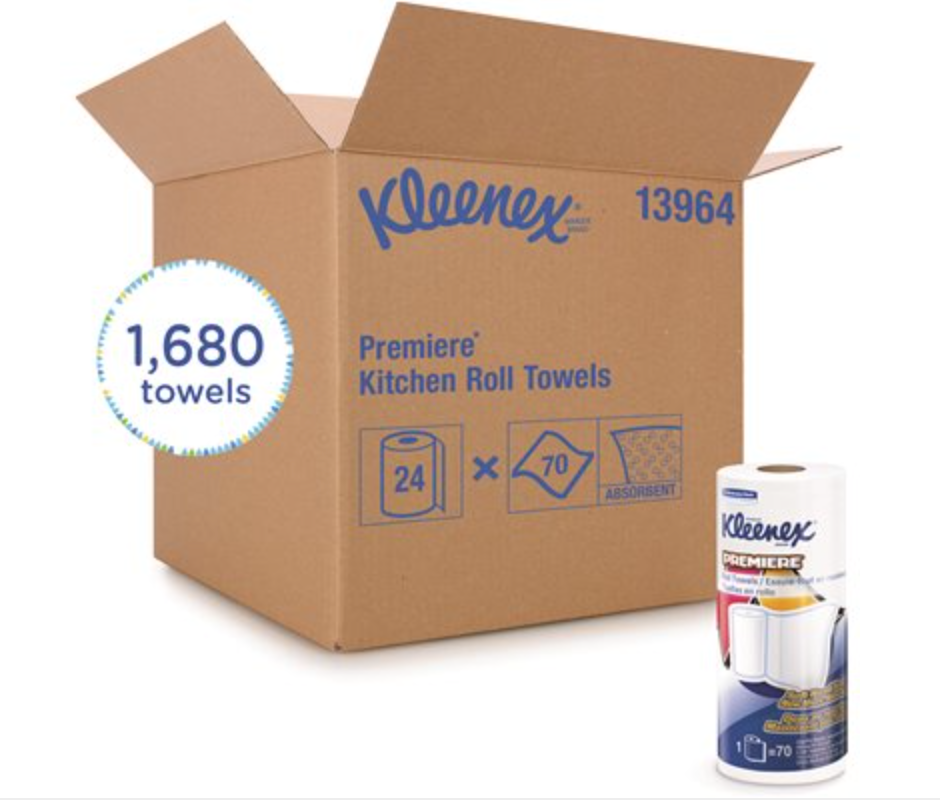 Kleenex Cloth-Like Perforated Paper Towels Roll