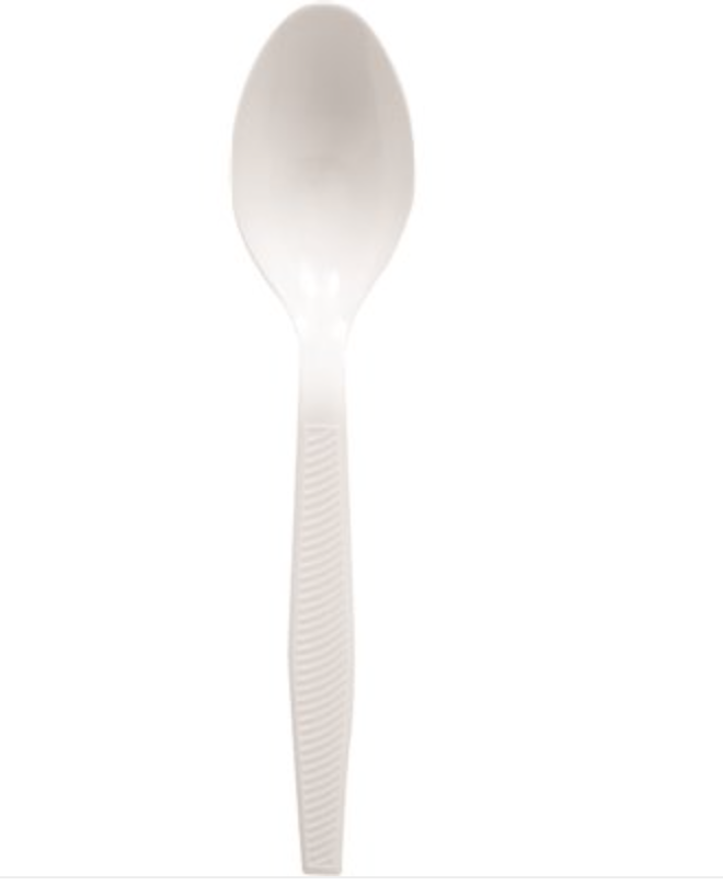 Medium-Weight White Spoon Bulk (1000/Case)