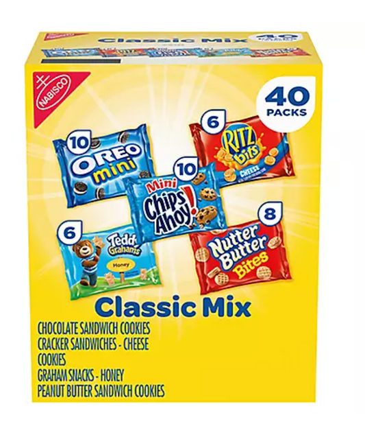 Nabisco Classic Mix Variety Pack - 40pk