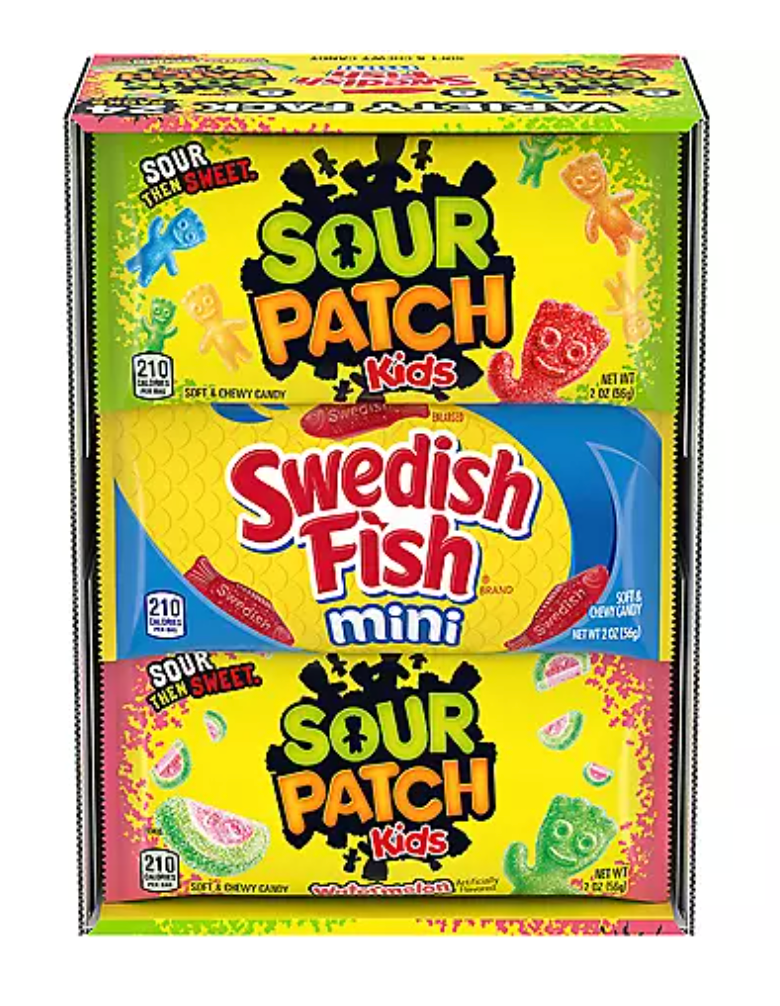 Sour Patch Kids & Swedish Fish Variety Pack - 24pk – Company Coffee ...