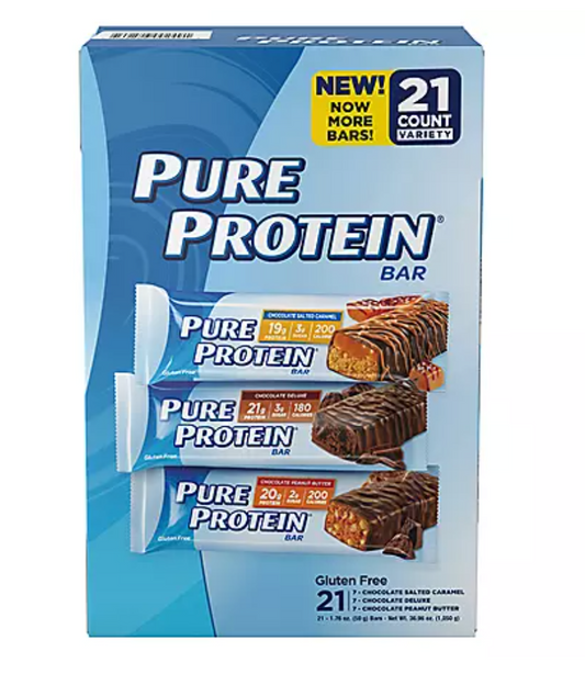 Pure Protein Bars Variety Pack - 21ct