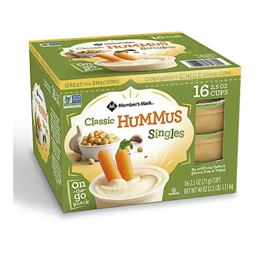 Member's Mark Classic Hummus Singles - 16pk